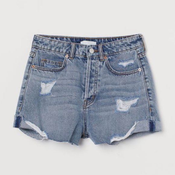 H&M Distressed Denim Shorts - Picture 3 of 7